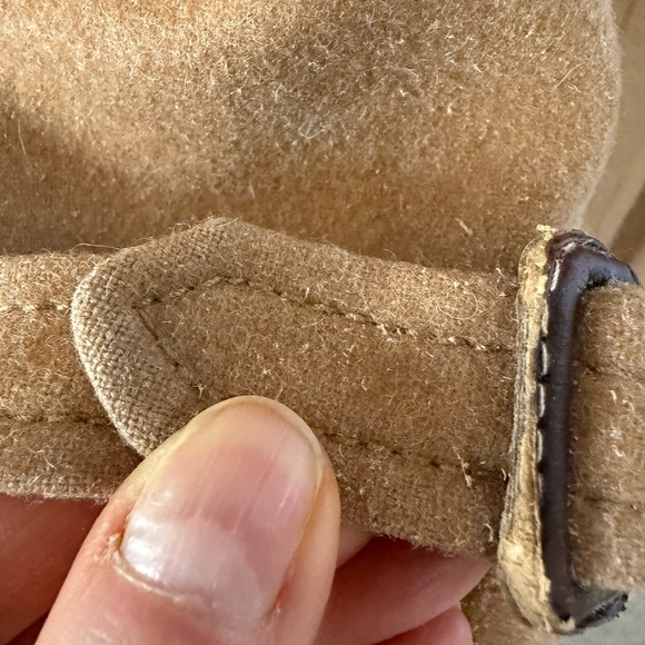 J. Crew Nello Gori Tan/Camel Pea Coat Trench Size 8 - Picture 12 of 12